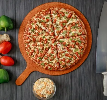 Butter Chicken Pizza at Pizza 64 Temple